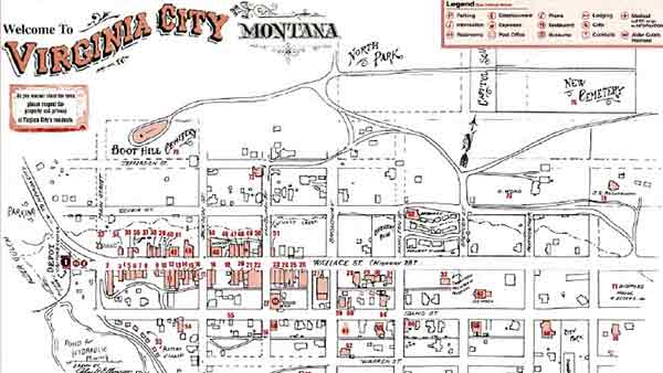 Virginia City Map