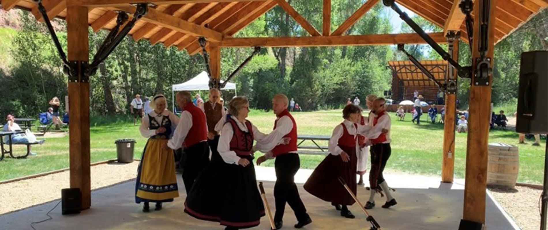 Dancing Under Discovery Park Pavilion