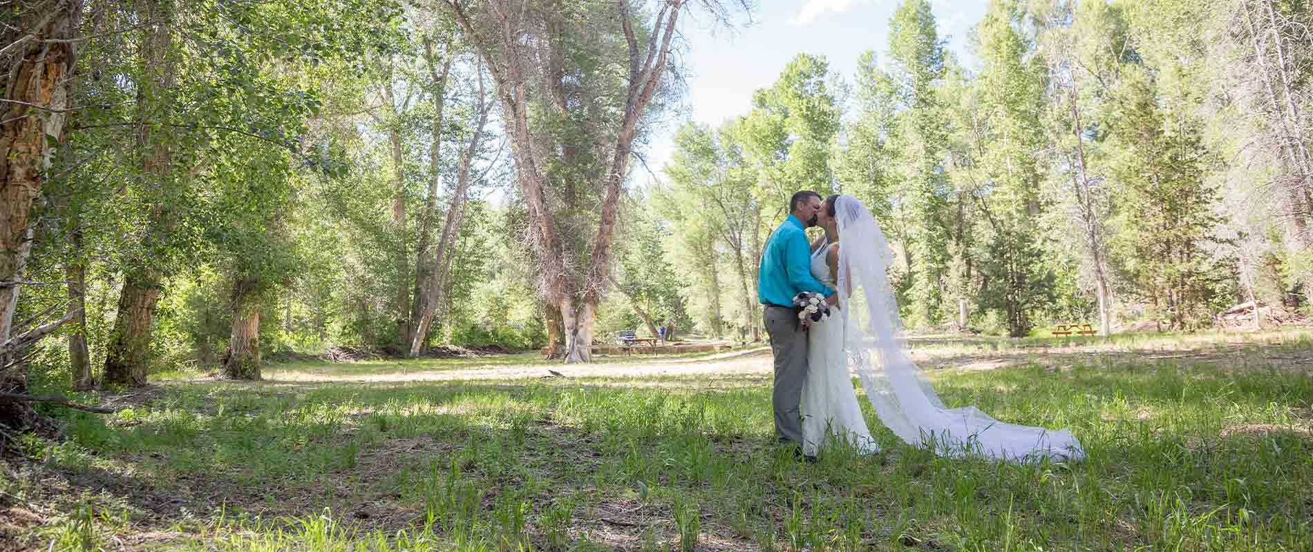 Bride and Groom at Discovery Park